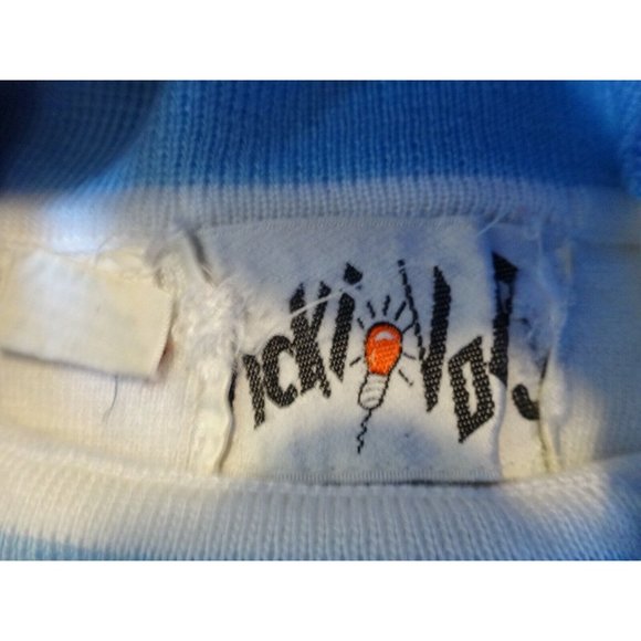 Vtg 70s Lot of 2 TURTLENECK Sweaters Pink Multi-color striped Ladies Junior Sz M - Picture 4 of 6